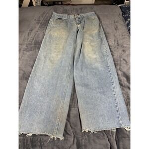 Vintage Y2K Vibes‎ Baggy Jeans Men's Size 34 Distressed Faded Skater